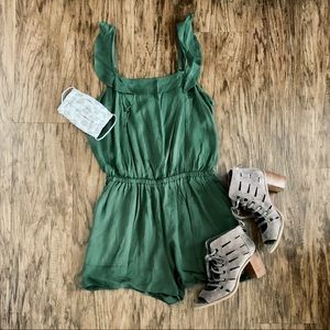 Old Navy olive green romper